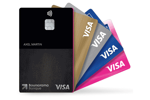 Les cartes bancaires Boursorama Classic - Visa