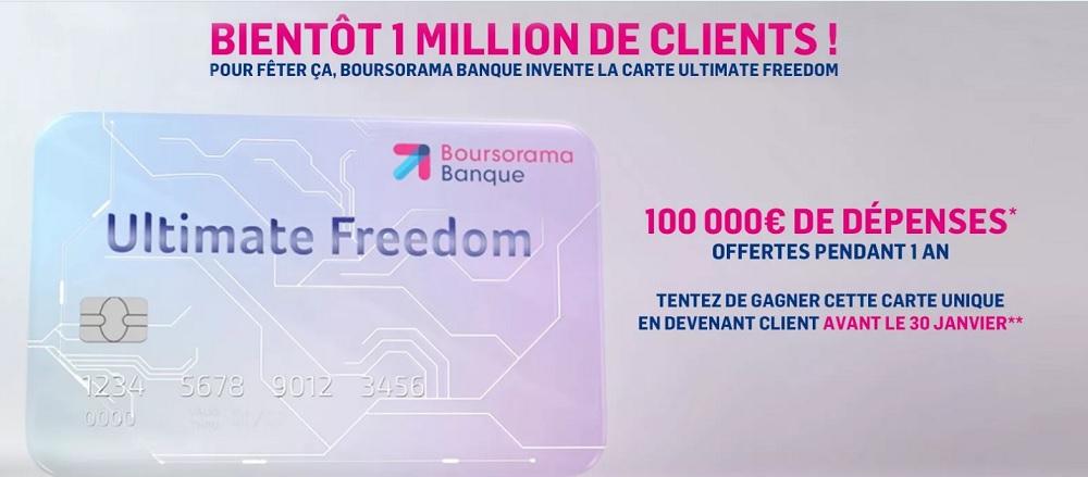 Boursorama banque fait gagner un an de dépenses