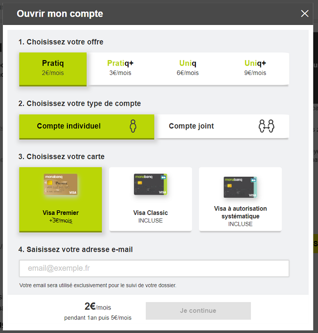 Ouvrir un compte monabanq en ligne