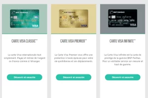 Carte bancaire de la BNP Paribas